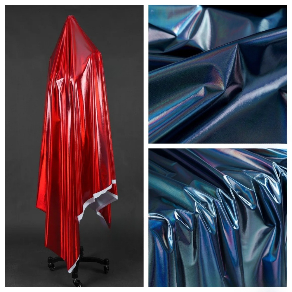 Industrial Laser Welding - Soft Silky Laser Iridescent Fabric for