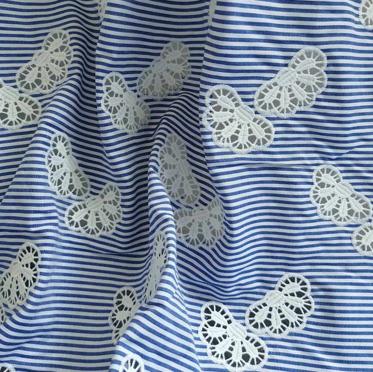 Industrial Laser Welding - New 100% cotton blue yarn-dyed fabric