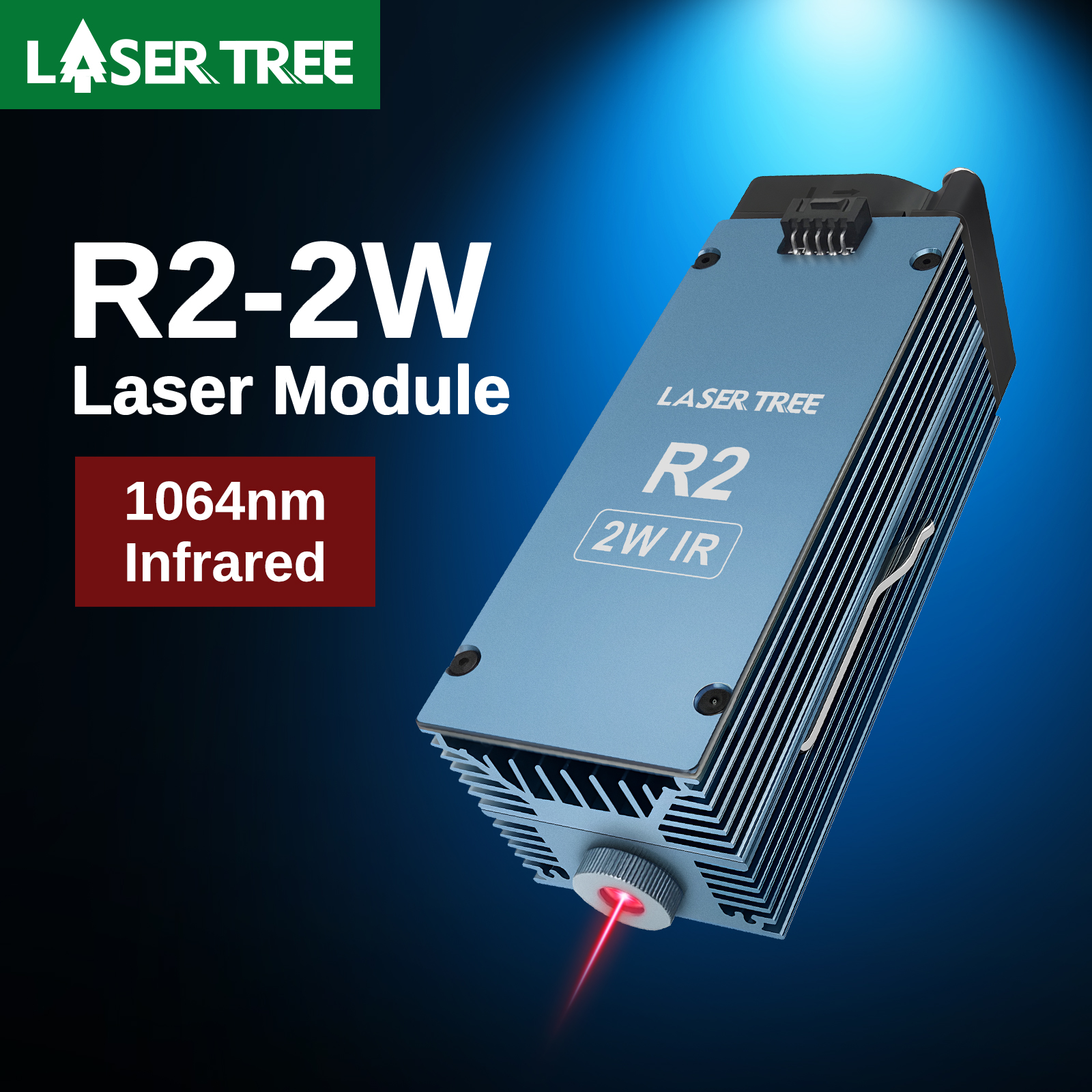 Industrial Laser Pointer 24V - LASER TREE R2 2W 1064nm Infrared