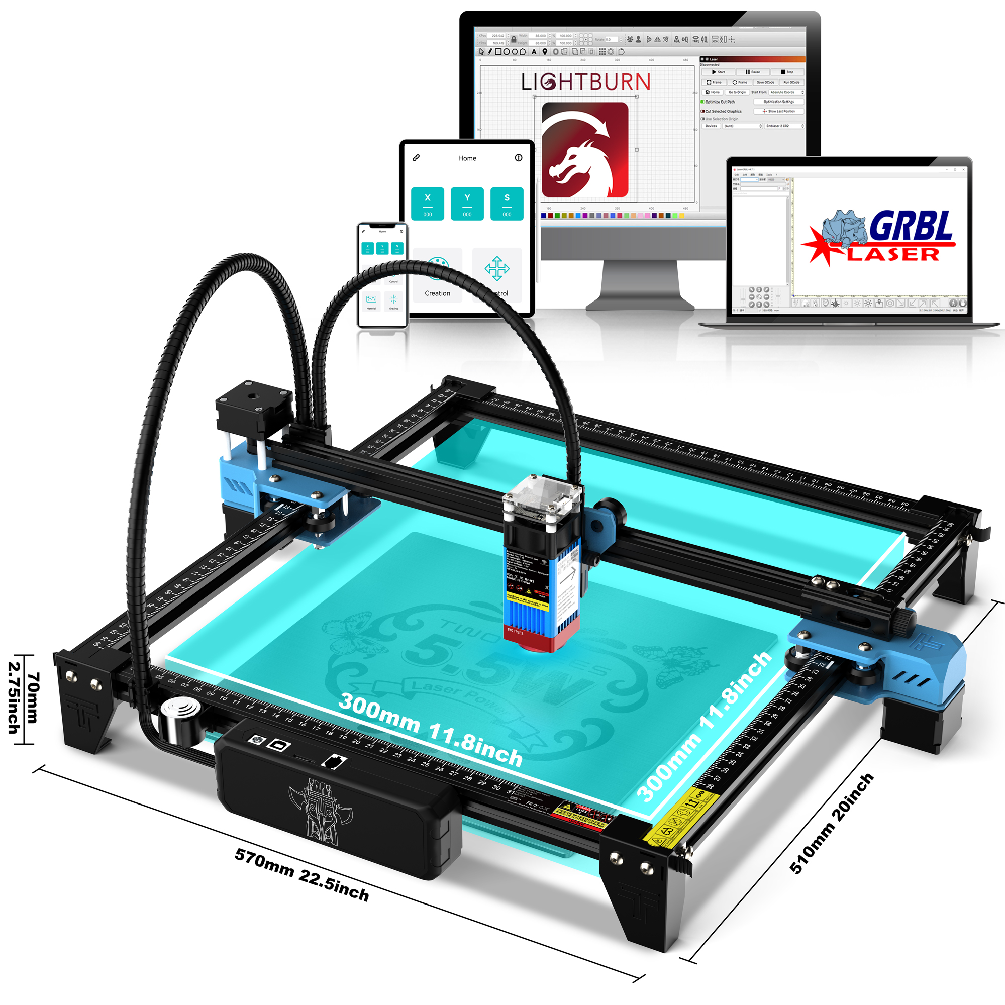 Twotrees Laser Engraving Machi - Industrial Laser Etching Machine 评论和价格