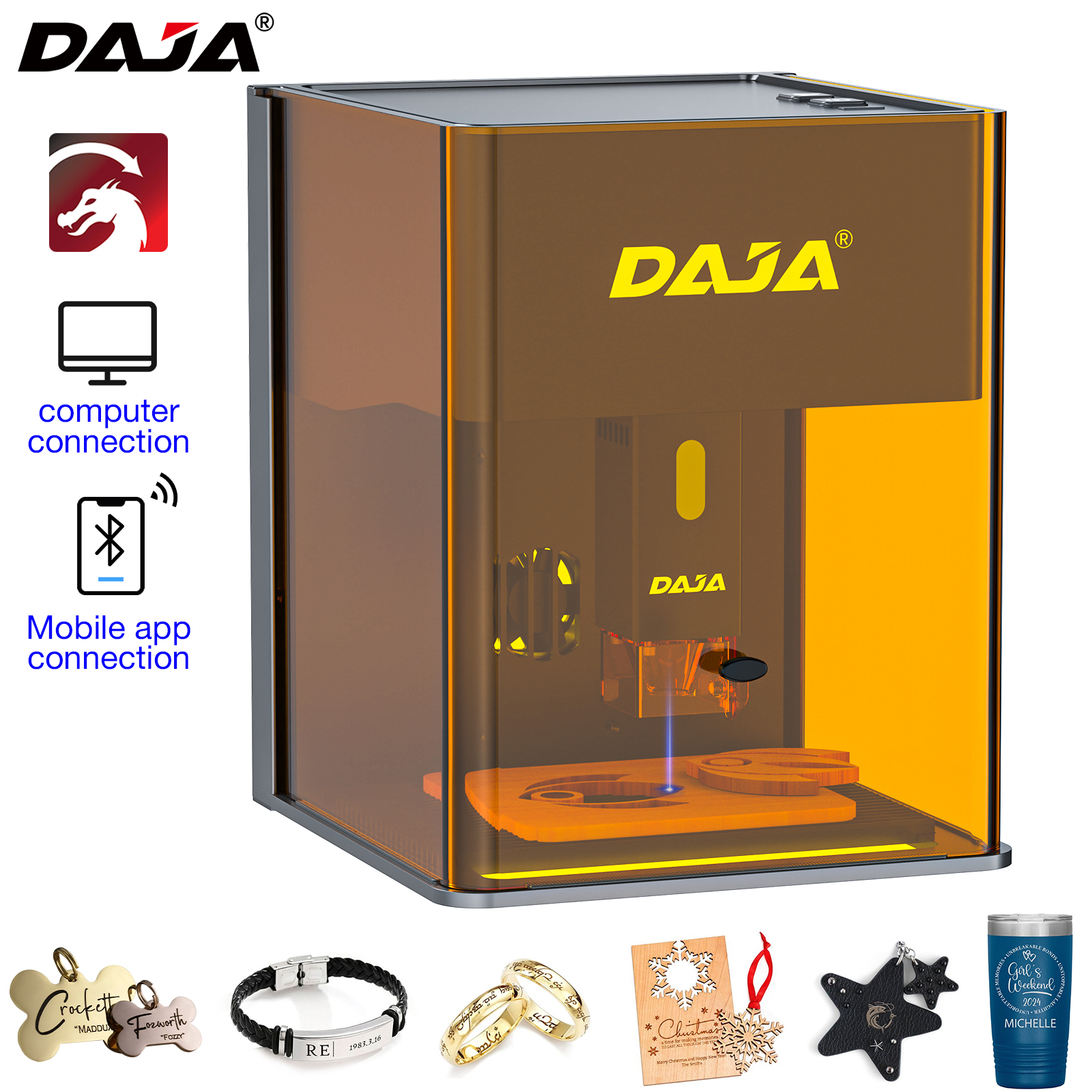 DAJA DJ6 Pro Mini Laser Engrav - Industrial Laser Etching Machine 评论和价格