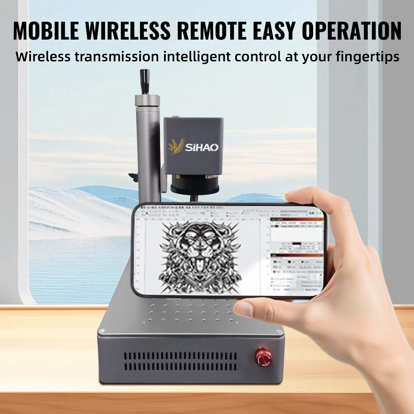 SIHAO Portable Industrial Fibe - Industrial Laser Marking Machine 评论和价格