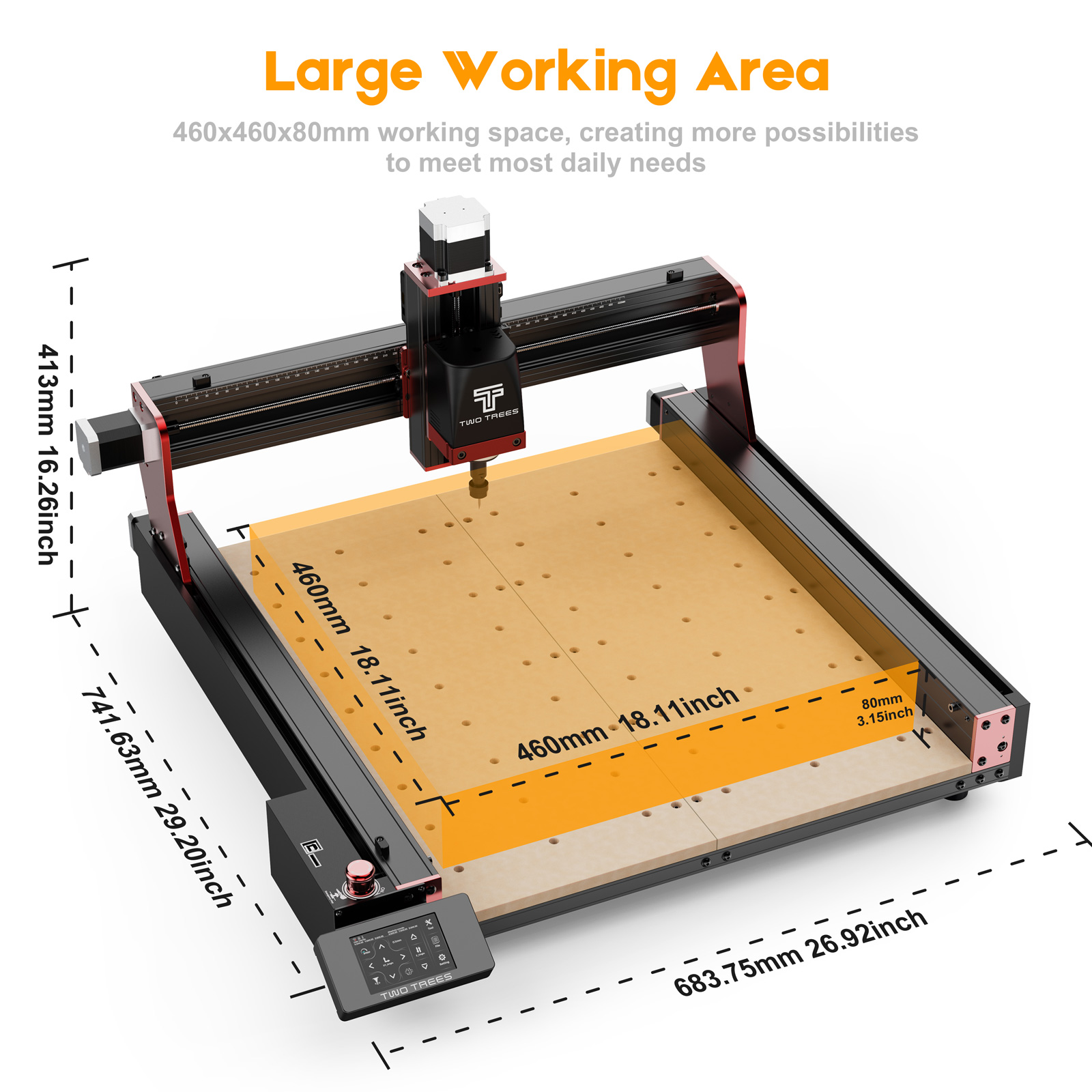 TWOTREES TTC450 Pro CNC Machin - Industrial Laser Etching Machine 评论和价格