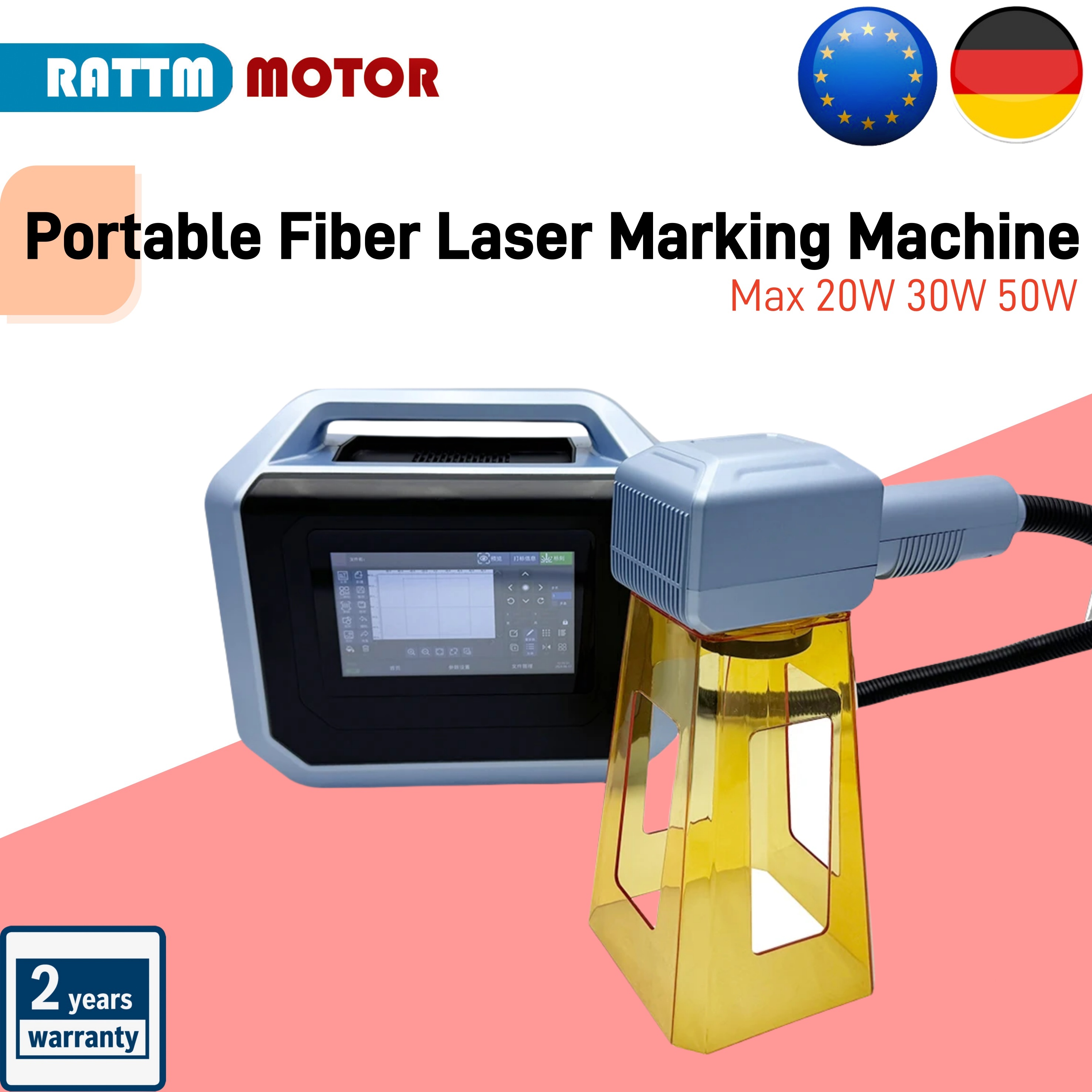20W 30W 50W Portable Hand-held - Industrial Laser Printing 评论和价格