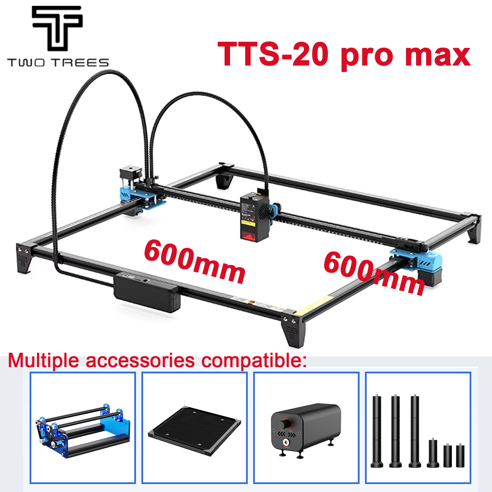 Twotrees TTS-20 Max Metal 20W  - Industrial Laser Etching Machine 评论和价格