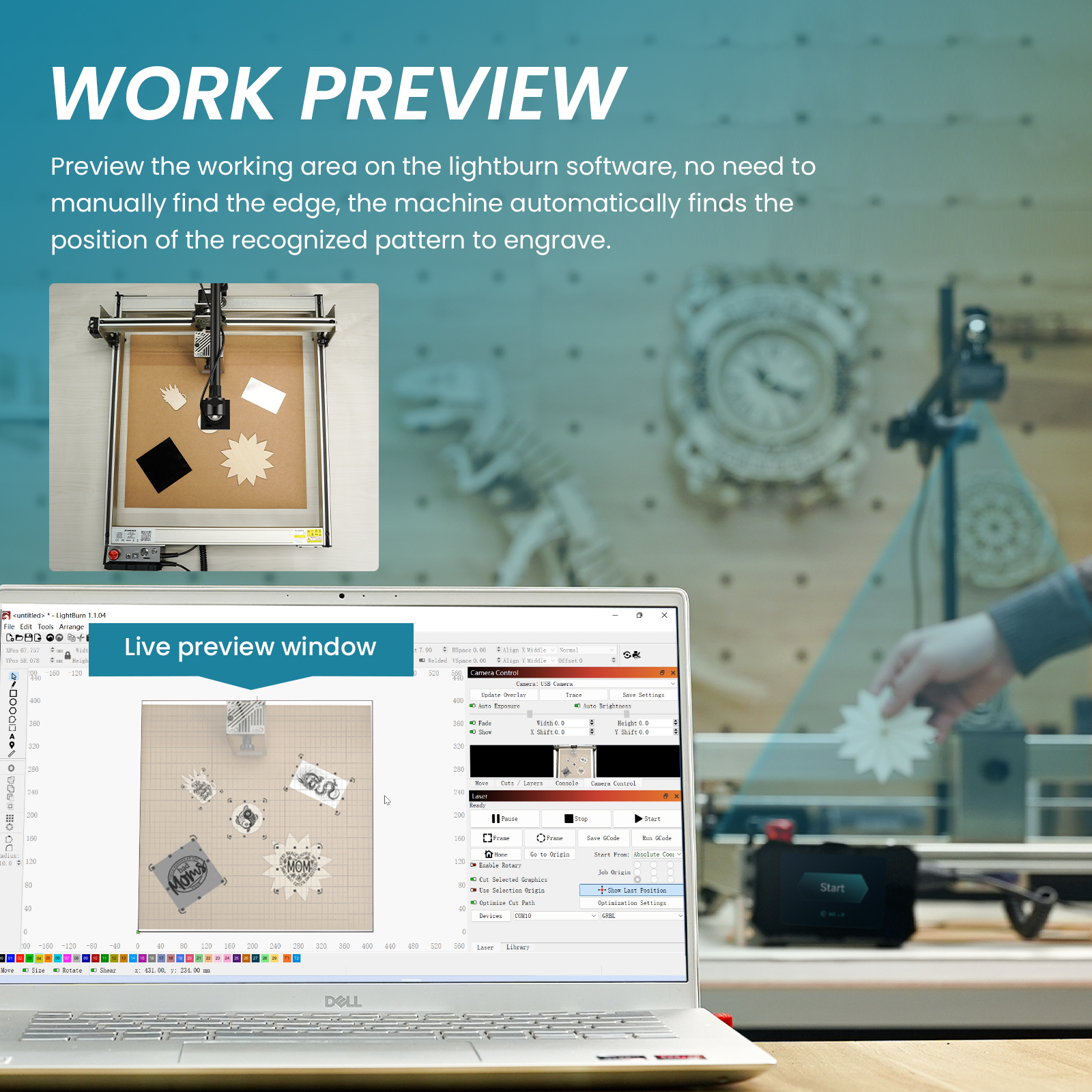 Atomstack Lightburn Camera Kit - Xtool Industrial Laser 评论和价格