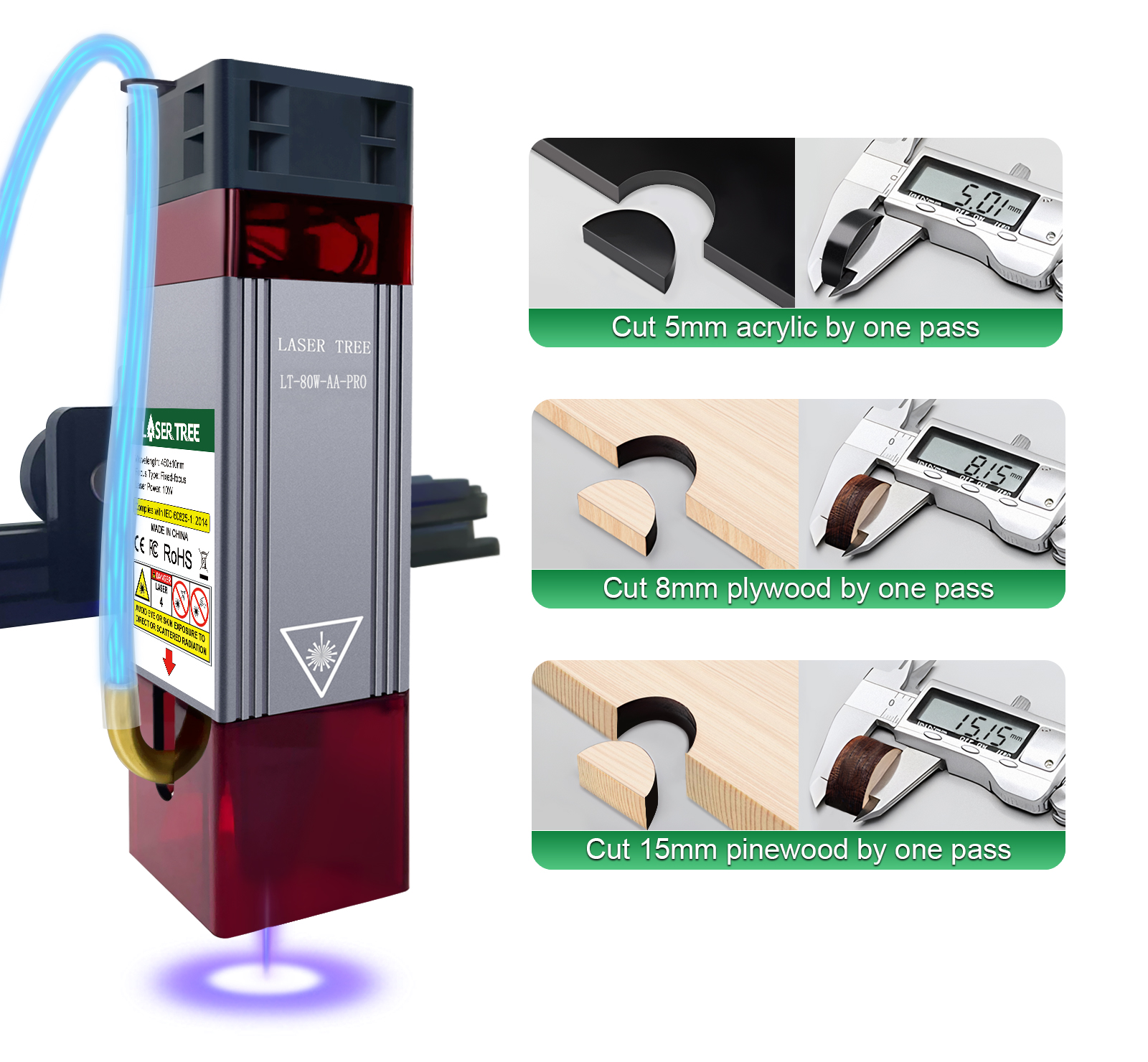 LASER TREE 10W Laser Module wi - Industrial Laser Pointer 24V 评论和价格