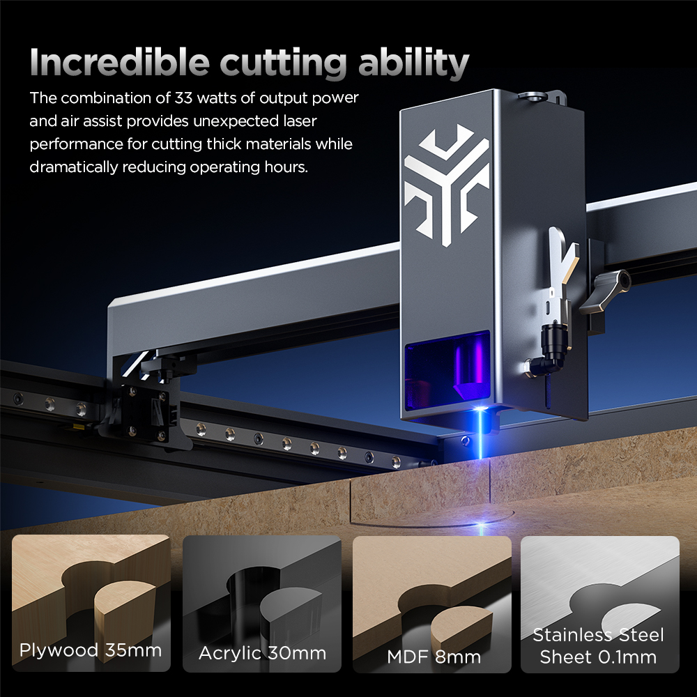 ACMER P2 Laser Engraver 33W 20 - Industrial Laser Marking Machine 评论和价格