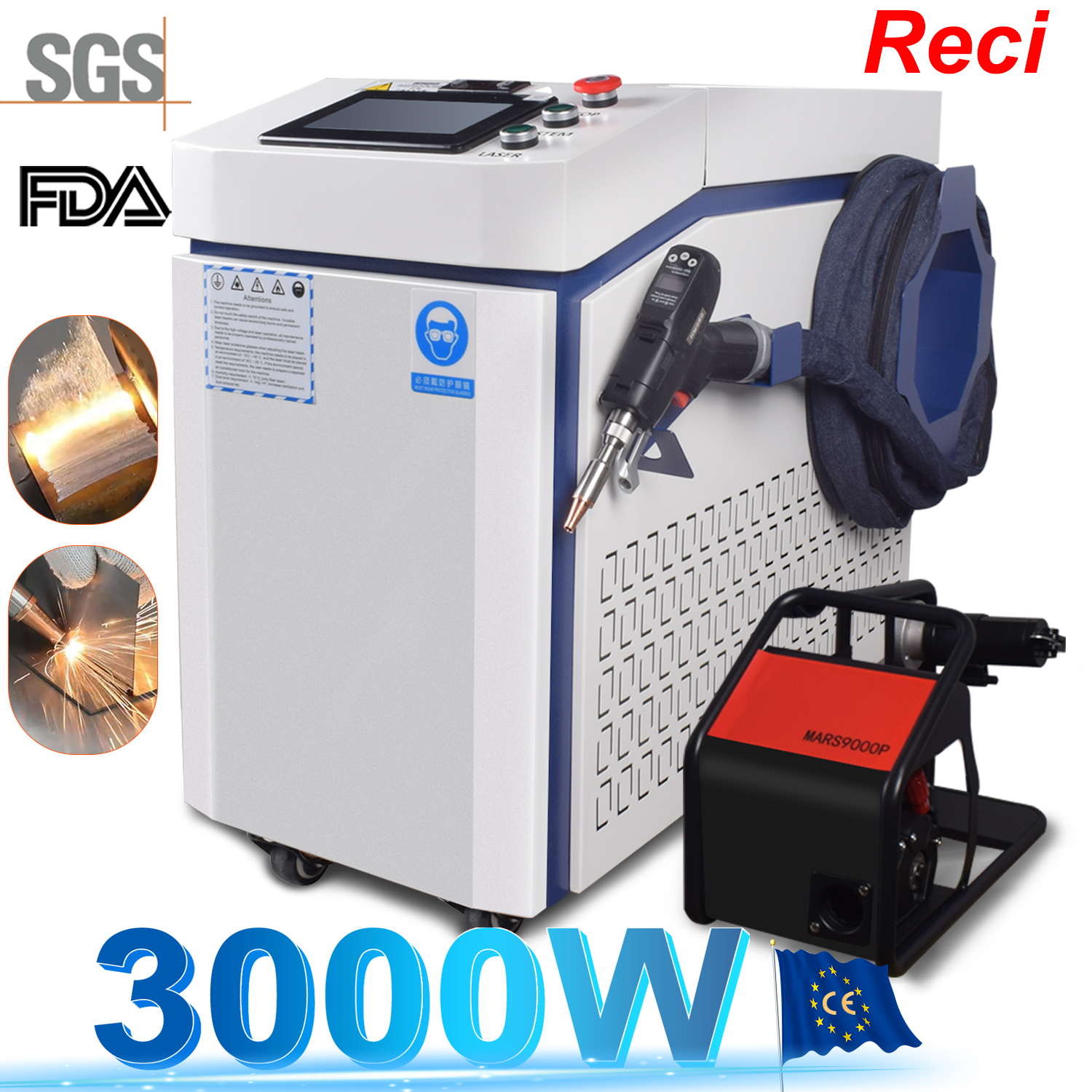 3000W 4 IN 1 Fiber Laser Weldi - Industrial Laser Etching Machine 评论和价格