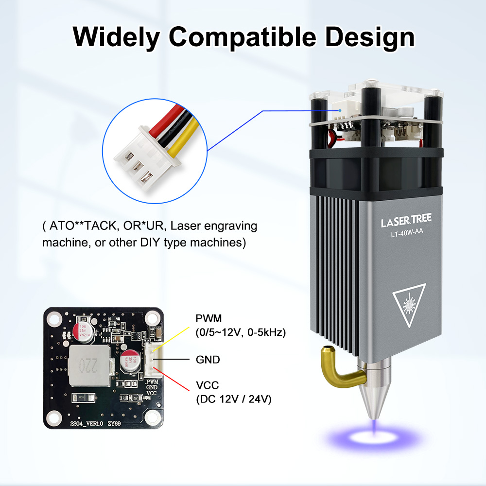 LASER TREE 5W Laser Module wit - Industrial Laser Pointer 24V 评论和价格