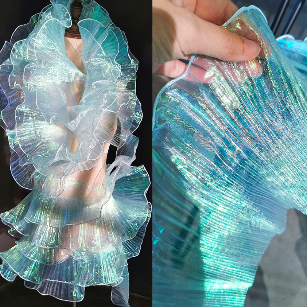 Lace Trim Organza Fabric Merma - Industrial Laser Welding 评论和价格