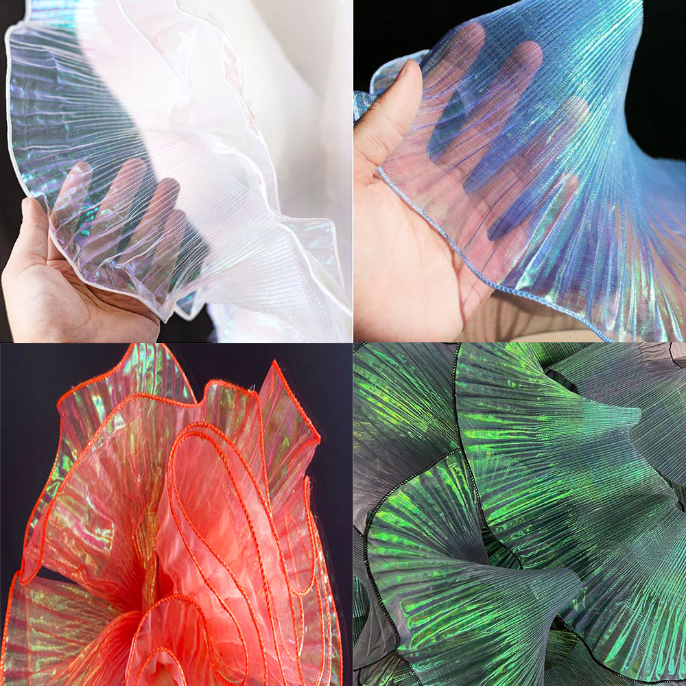 Lace Trim Organza Fabric Merma - Industrial Laser Welding 评论和价格