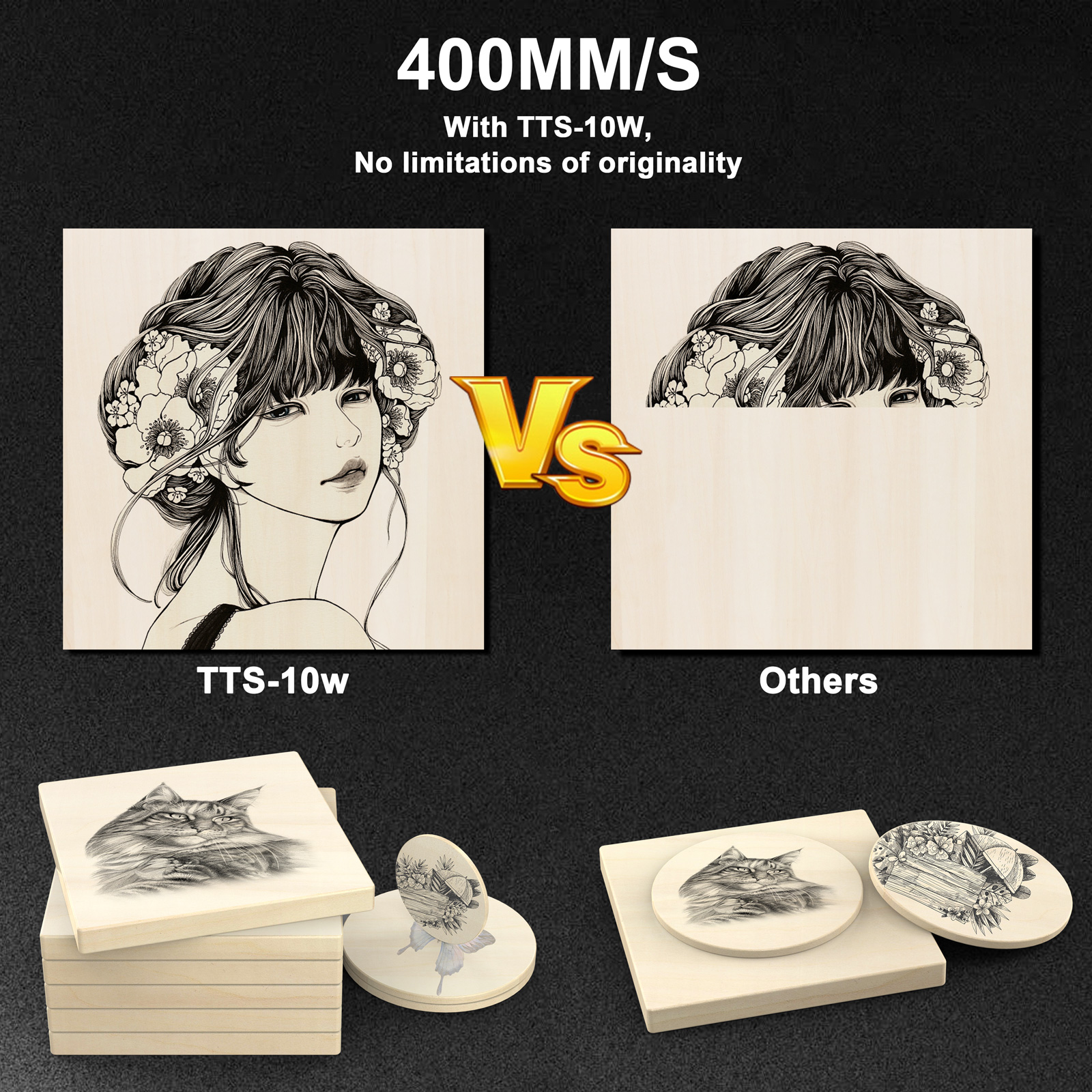 TWOTREES TTS-10 Pro Laser Engr - Industrial Laser Etching Machine 评论和价格