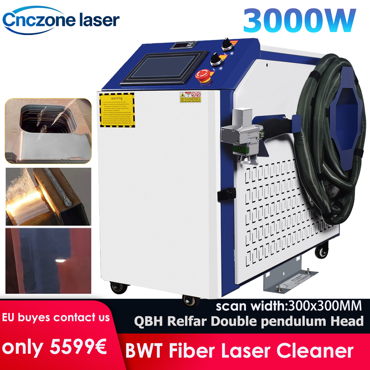 3000W Laser Cleaning Machine F - Industrial Laser Rust Removal Machine 评论和价格