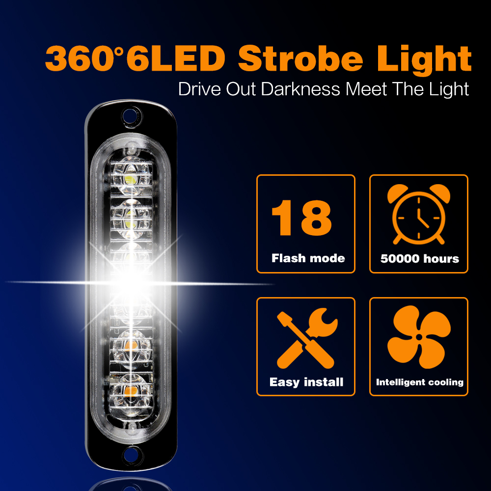 6 LED Strobe Warning Lights St - Industrial Laser Pointer 24V 评论和价格